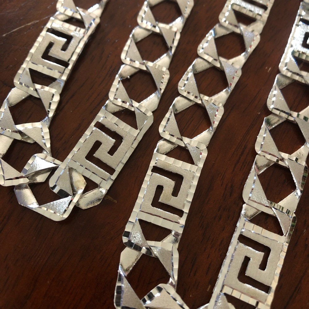 Custom made Versace link chain 925 sterling silver